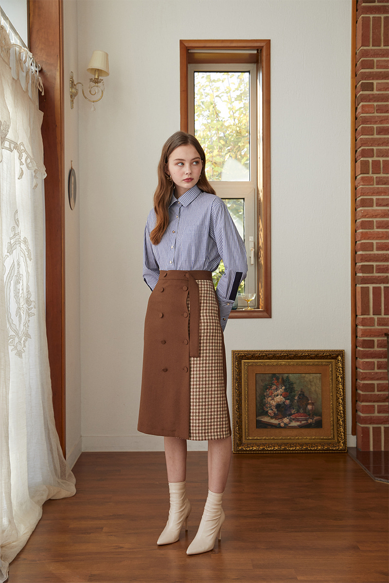 double check p wool skirt BR
