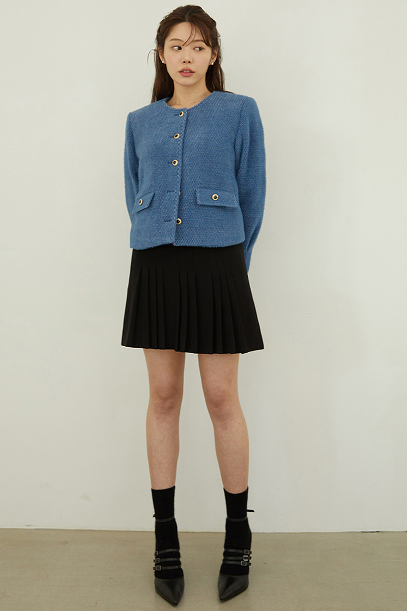 classic pleats mini skirt BK